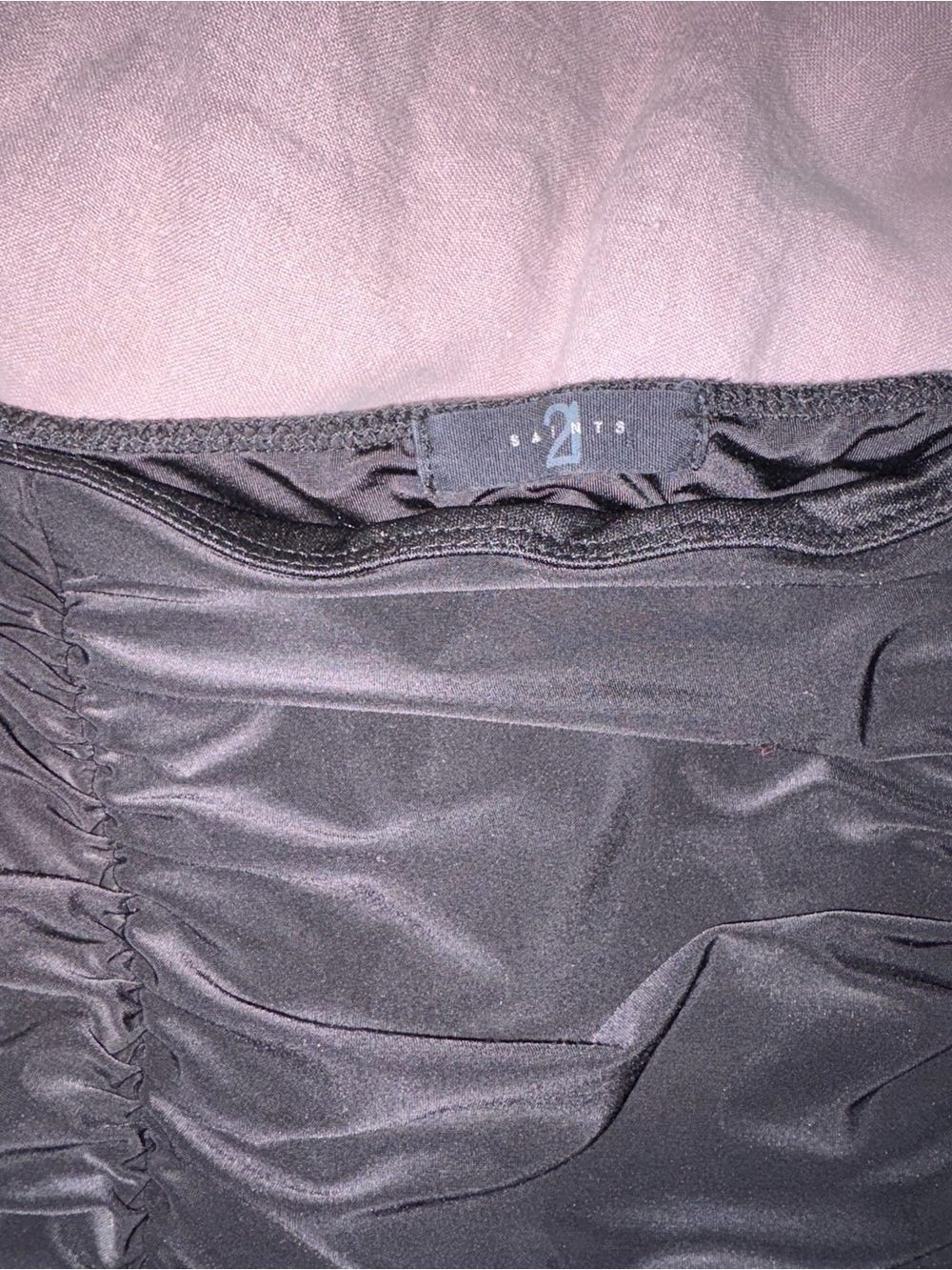 21 Saints Ruched, Long-sleeve Bodysuit - Picture 2 of 4